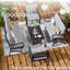 Ensemble de conversation pour patio pour 7 personnes avec coussins (gris)-1926804963