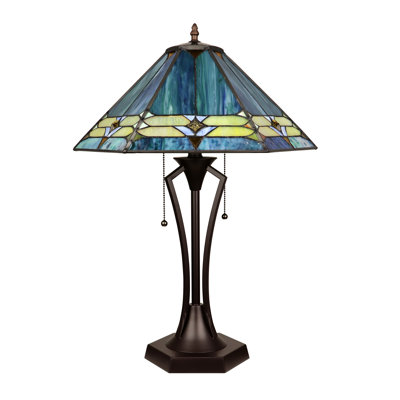 HYLAND Sydnor Style 2-Light Table Lamp 18" Shade