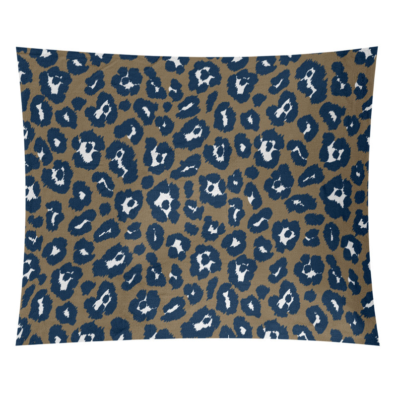 Tapisserie en microfibre de football St Louis, Or / bleu / blanc, H 51 po x l 60 po