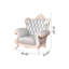 Chaise de salon en bois massif sculpté