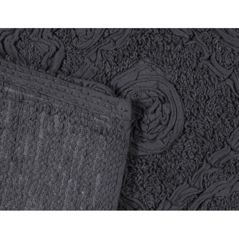 Tapis pour salle de bain Schoenberger, L 40 po x l 24 po, Gris