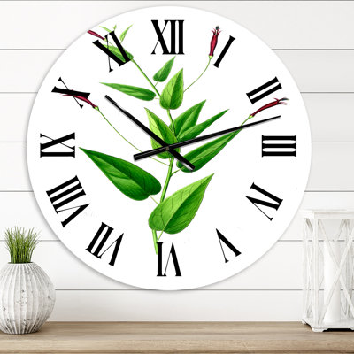 Vintage London Plants VII - horloge murale traditionnelle