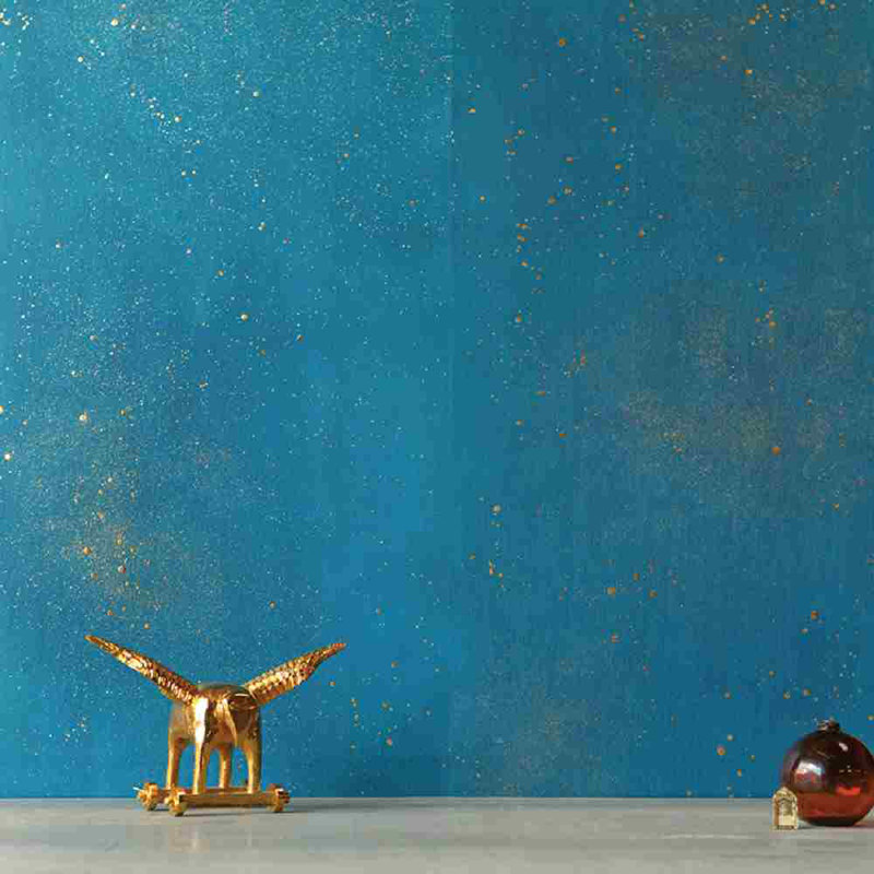 Panneau de papier peint Cosmos Elikónas, L 26 po x L 108 po, Or