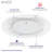 67.125'' x 33.5'' Freestanding Acrylic Bathtub