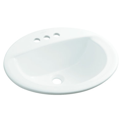 Elliot Ceramic Oval Drop-In Bathroom Sink