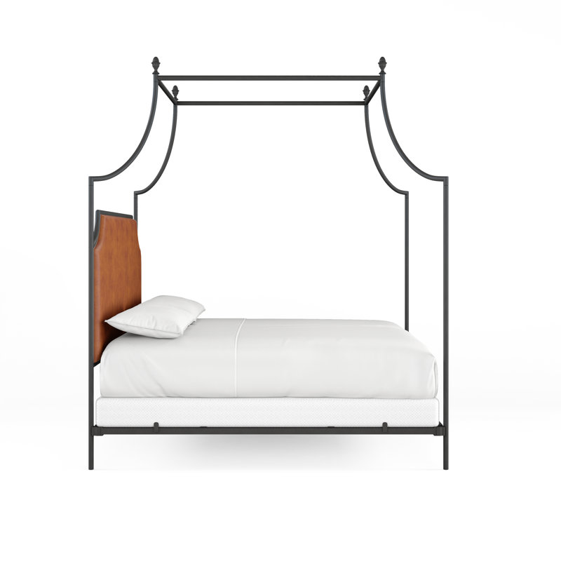 337 Flying Arch Canopy Bed | Complete Canopy, Gunmetal/Copper, California King