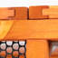 Volière pour chat détachable avec toit imperméable et 3 planches rebondissantes - Plateforme dynamique orange