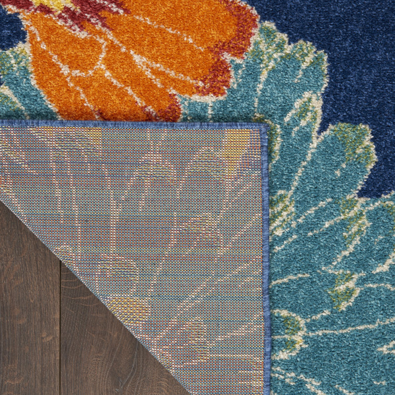 Abruscato Floral Indoor Rug, Rectangle 4' x 6'