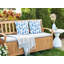 Torbora Indoor / Outdoor Floral Square Throw Cushion With Filling