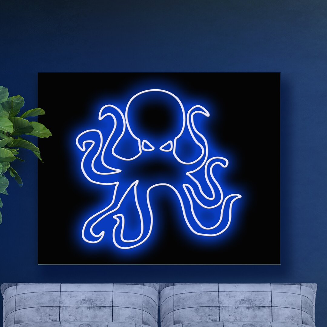 Neon-Schild Oktopus