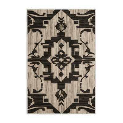 Washable Kapa Patterns Hawaiian Area Rug