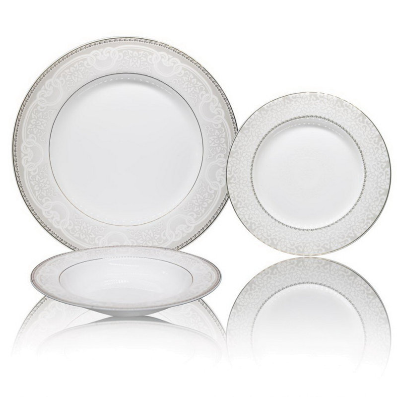Marquette 18 Piece Bone China Dinnerware Set