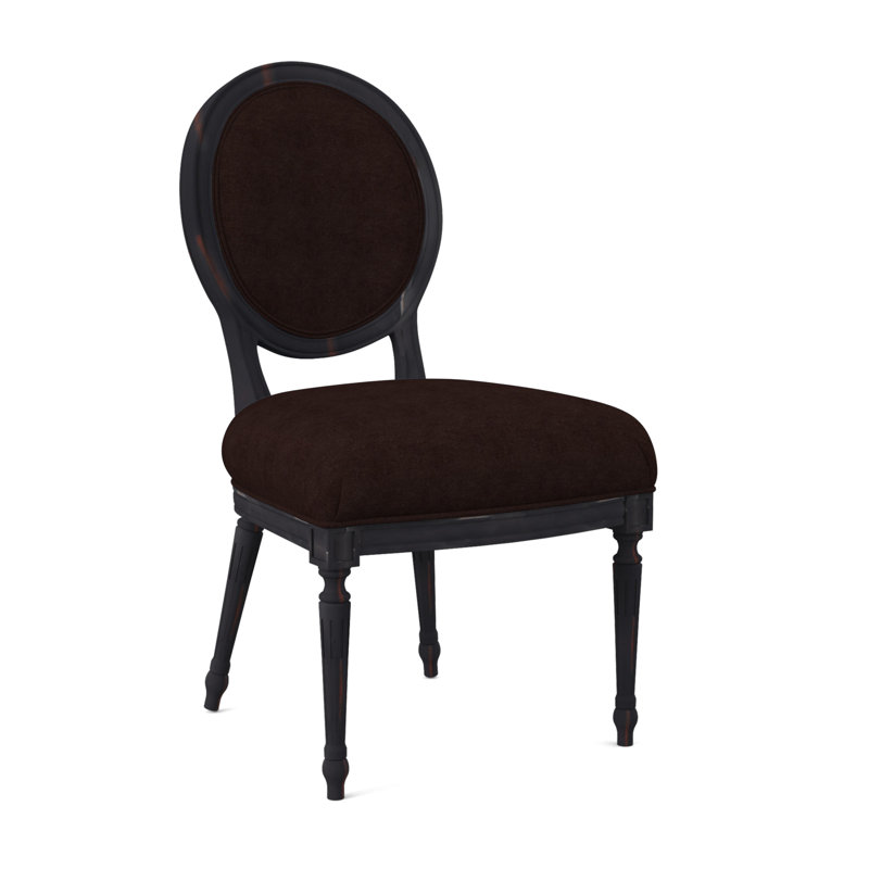 Dauphin Dining Chair, Vintage Ebony, Filigree Ivory