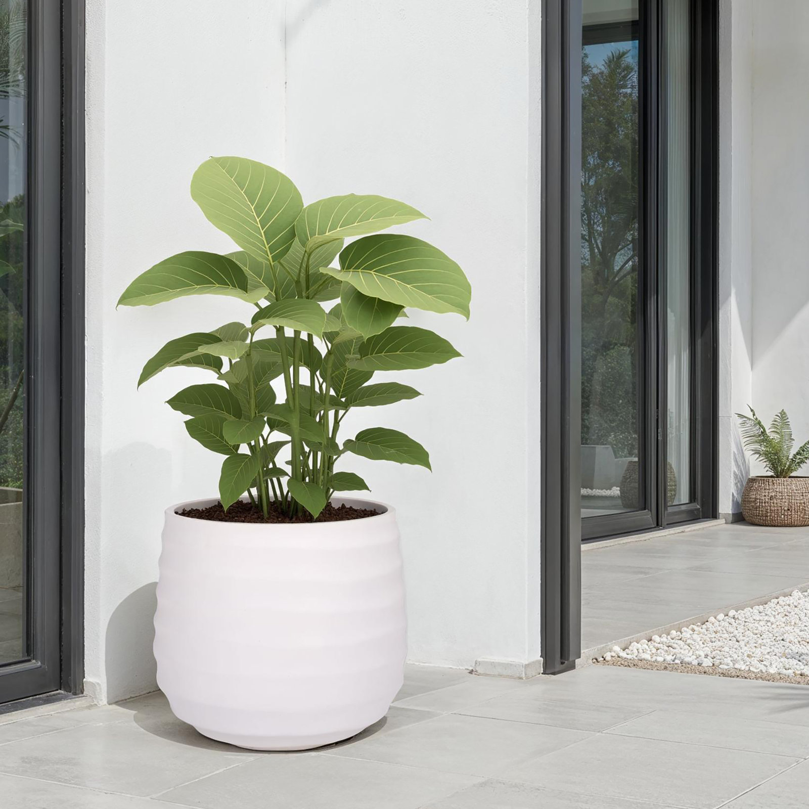 Marta Planter Pot, White