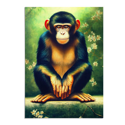 Resting Monkey - Wall Art