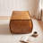 Elliona Square Top-Grain Leather Ottoman-1223669392