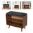 2-Tier Shoe Storage Stool With Cushion-1464326329
