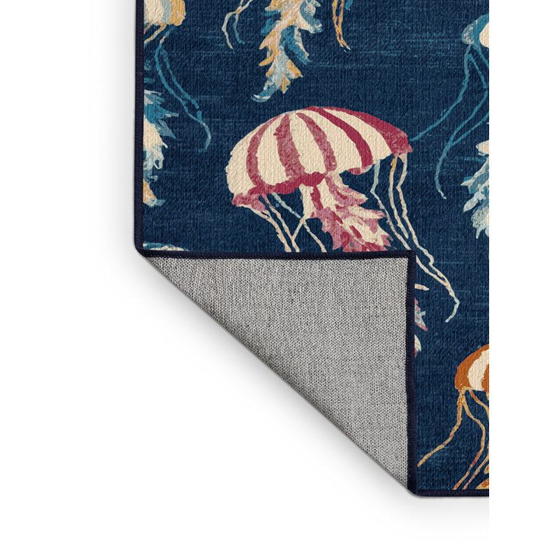  Tapis nautique lavable Jellyfish, Rectangle de 5 pi x 8 pi