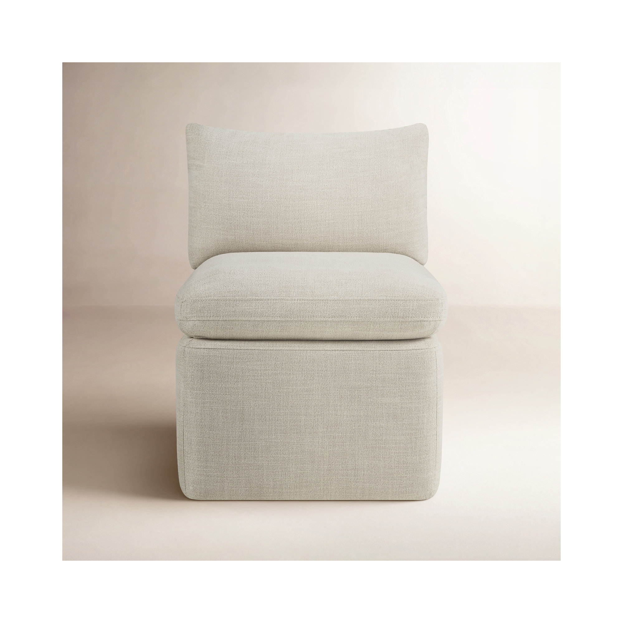 Alayaa Extra Wide Dining Chair, Effie Linen Performance