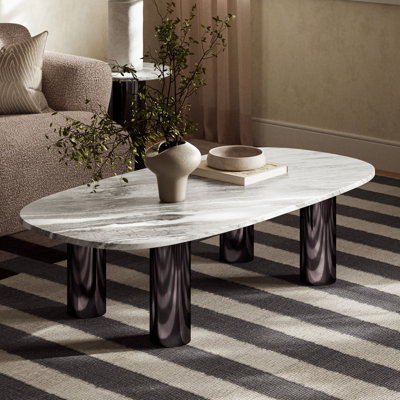 Soder - Table basse Elliott - Finition marbre de sable Toronto