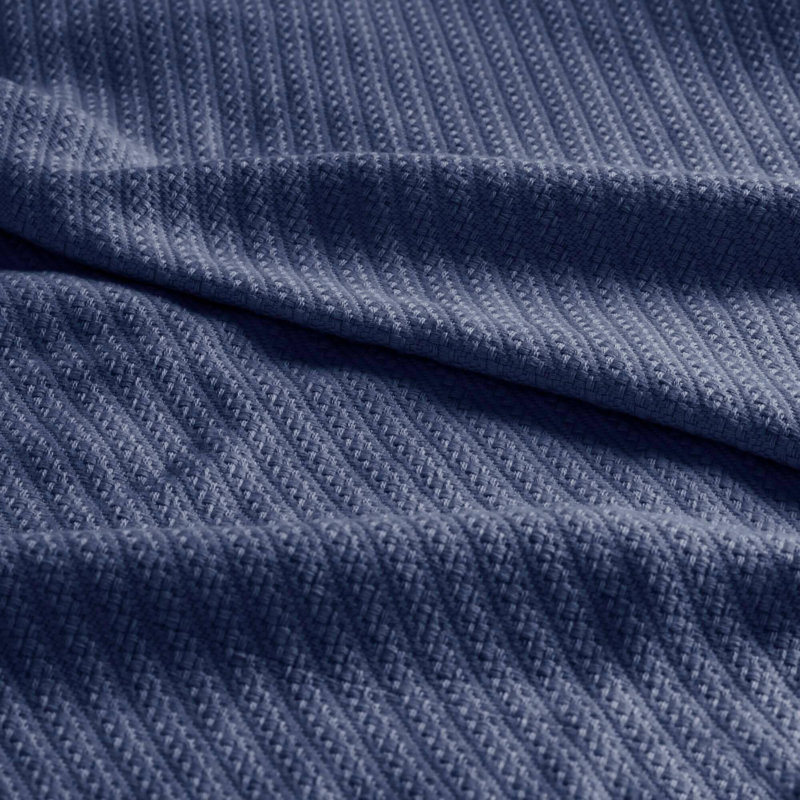  1 PCS Cotton Blanket, Navy, King