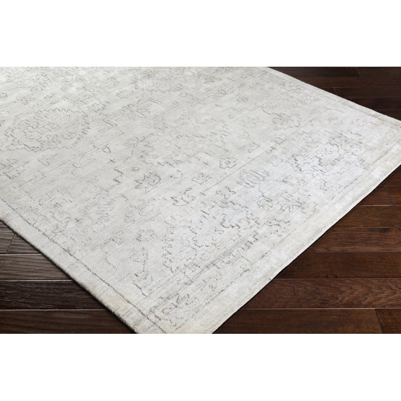 Glynn Viscose Oriental Indoor Rug, Rectangle 9' x 13'