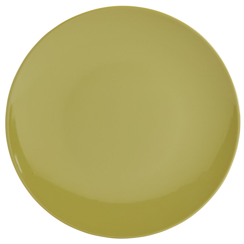 Colorful Melamine Dinnerware Set for 4 in Cream, Blue, Green, and Orange