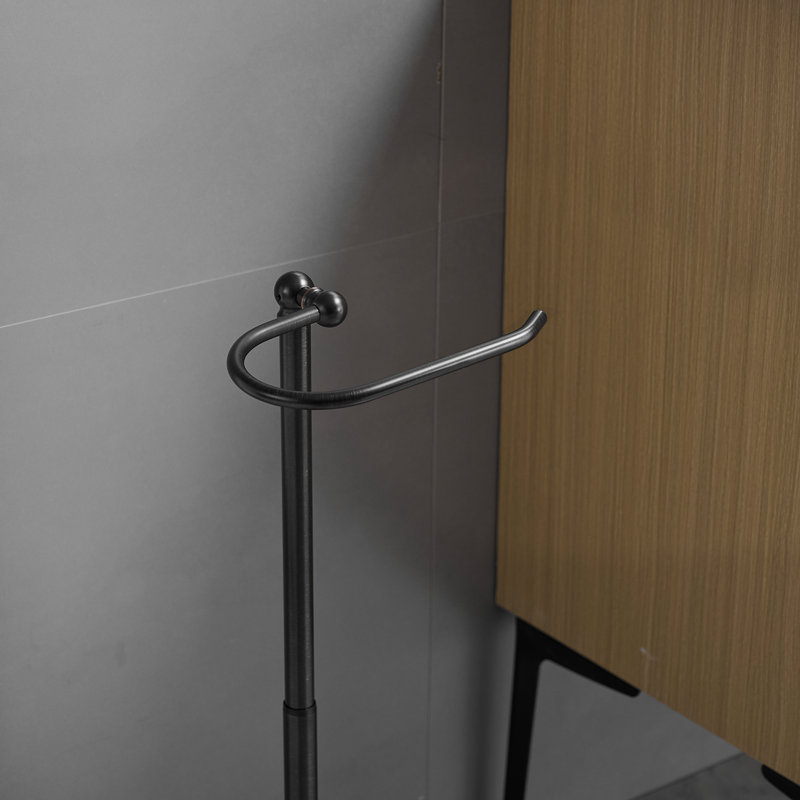 Porte-papier hygiénique sur pied, Bronze huilé