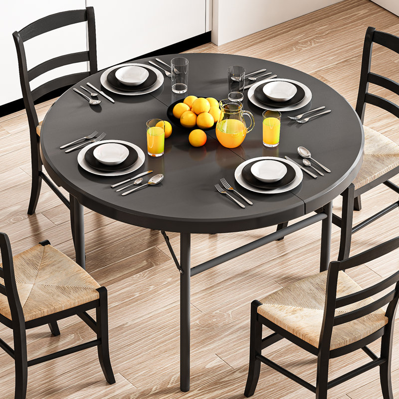 Table de salle à manger, table de camping pliante Barlitt, Noir