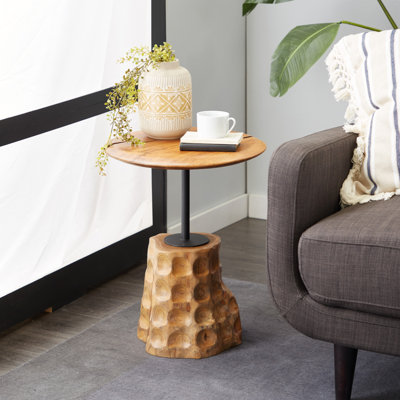 Lula Solid Wood Top End Table