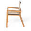 7 pièces de salle à manger en bois pour l'extérieur, 6 chaises en filet beige et 1 grande table, style moderne pour recevoir, bois facile à assembler, finition de table, sièges confortables 6, protégé