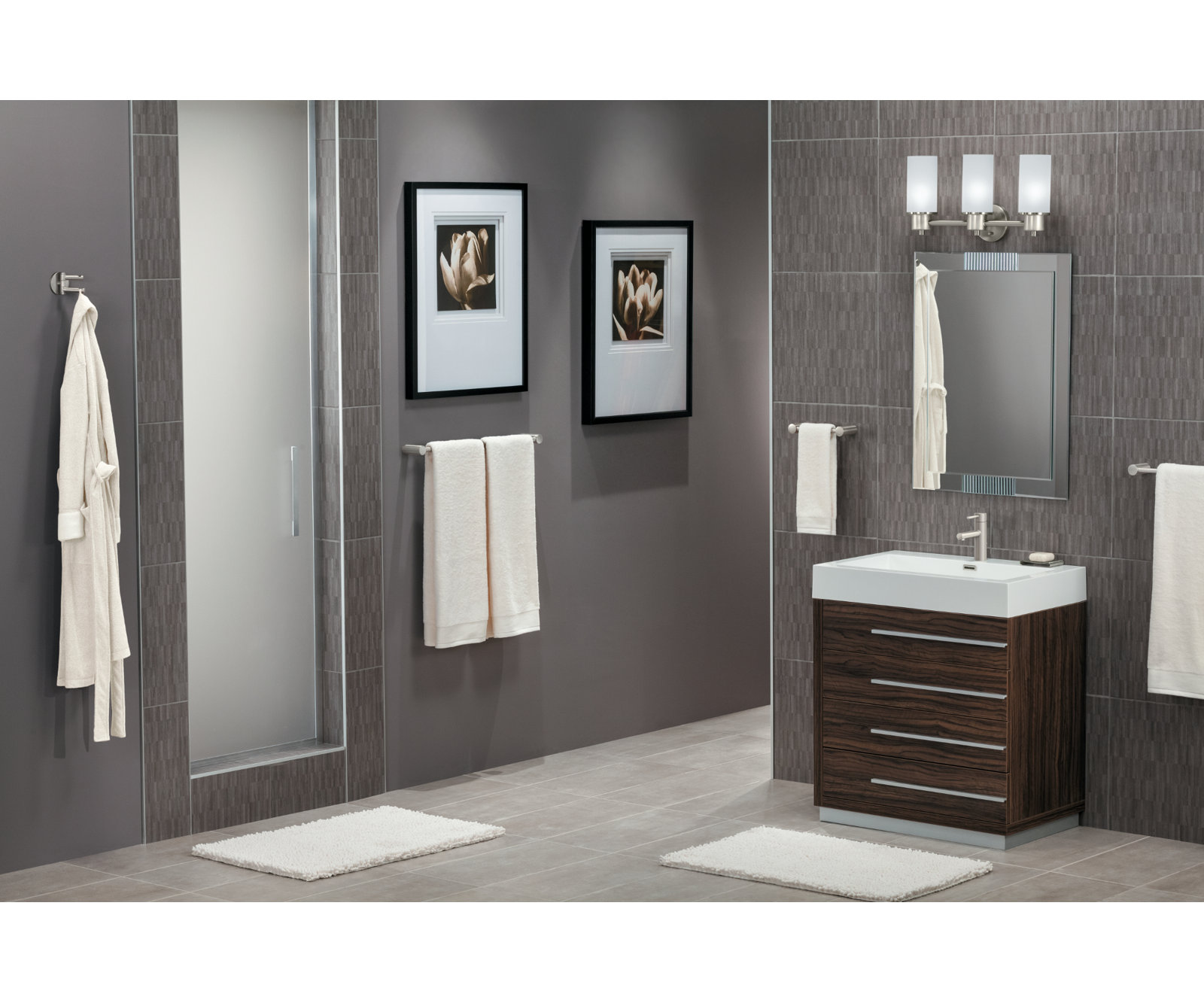 Align Single-Hole Bathroom Faucet with Drain, Brushed Nickel