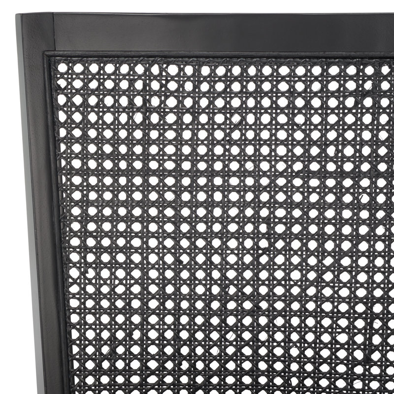 Chaise d'appoint Karlie, En bois, Noir, noir, noir, noir, Black