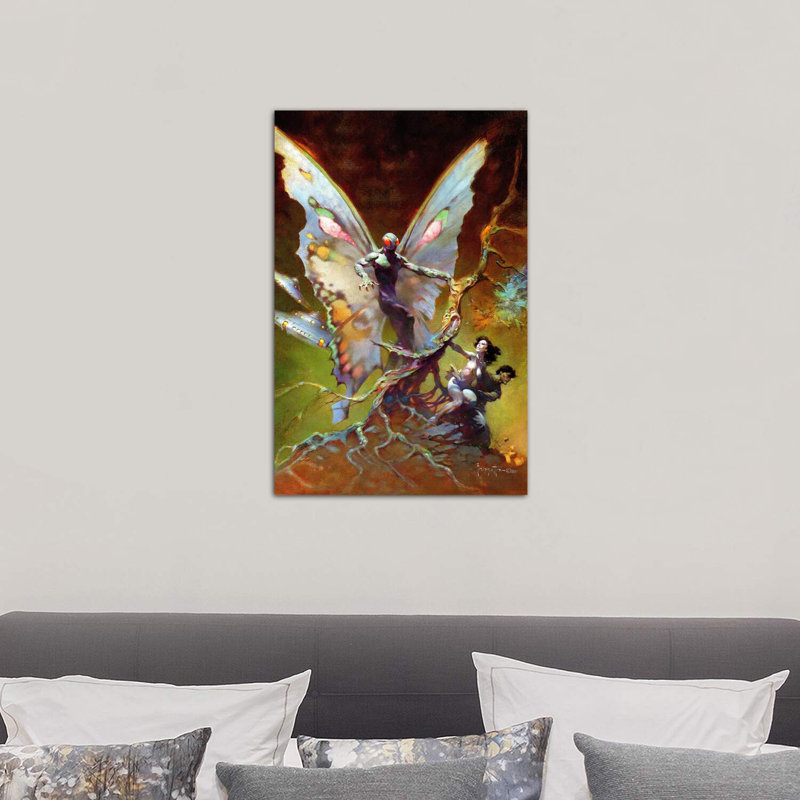 Mothman by Frank Frazetta - Wrapped Canvas Print, 66.04 cm H x 45.72 cm W x 1.91 cm D