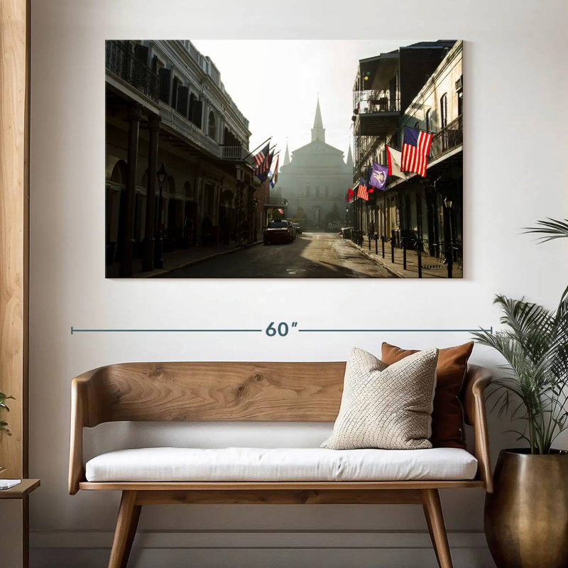 Ravi Street In French Quarter, 34" H x 51" W