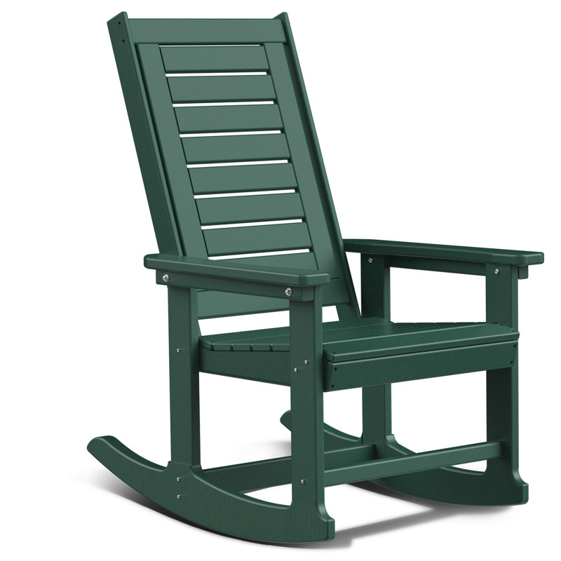 Chaise berçante d'extérieur Plumville, Vert
