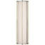 Barbara Barry Phinn 18" Linear Bath Sconce in Modern Iron with White Glass-2050023026-2050023025