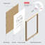 Affiche encadrée Gallery, ensemble de cadres photo en bois manufacturé, collage de photos encadrées-125397539-125397367-125397371