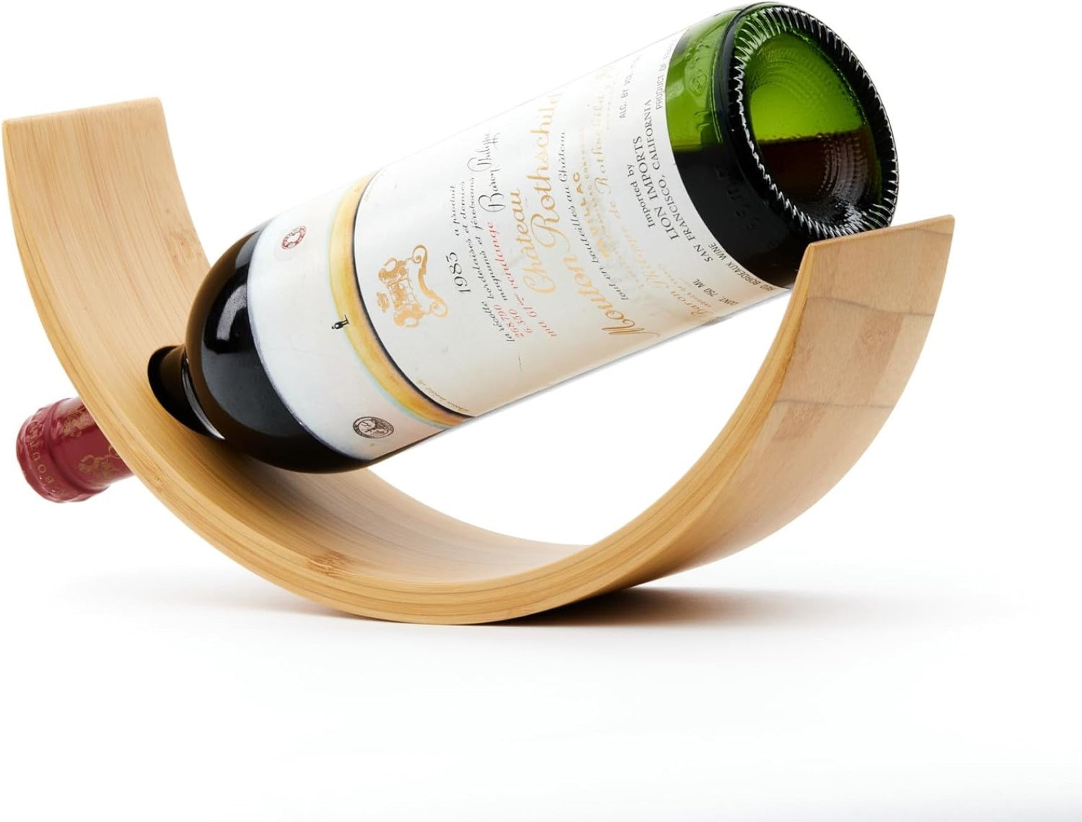 Ebern Designs Tuule 1 Bottle Tabletop Wine Bottle Rack in Brown ...