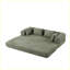 Canapé-lit convertible en chenille avec coussins décoratifs Chenille-456744088