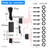 10 Pack Smart Plug-In Under Cabinet Puck Lights, 3000K-6000K Dimmable CCT, Alexa & Google Voice Control, Slim LED Counter Lights for Kitchen Shelves Closets-113277225