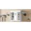 Armoire de salle de bain 35 "avec tablettes réglables, 5, fixation murale, style moderne, peu encombrante, facile à assembler et à nettoyer, rangement blanc, 5 à polir