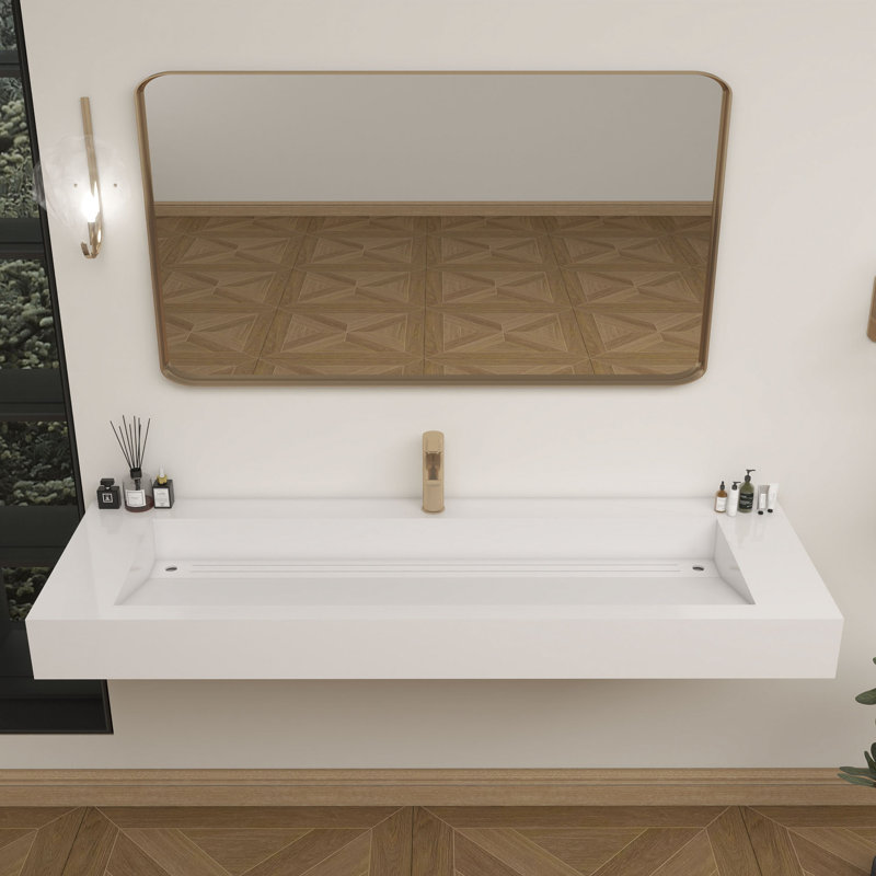 Comptoir de salle de bain en acrylique renforcé Jessica