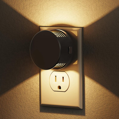 Night Lights Plug In Wall 2-Pack With Dusk To Dawn Sensor Brightness Adjustable 3000K Warm White Dimmable Nightlight For Adults Hallway Bathroom