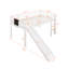 Twin Loft Bed With Slide And Blackboard