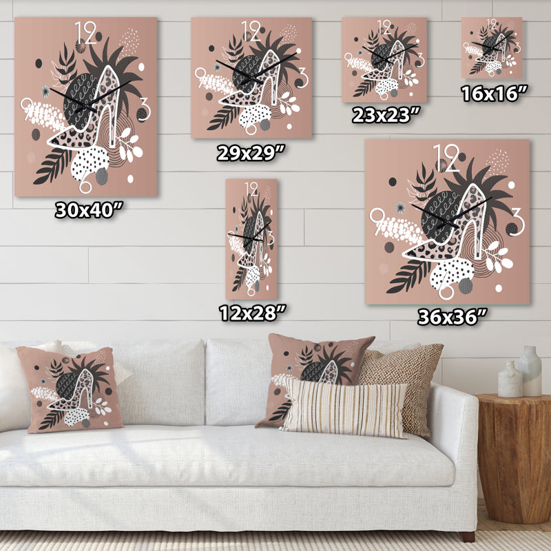 Horloge murale moderne Leopard, Petit