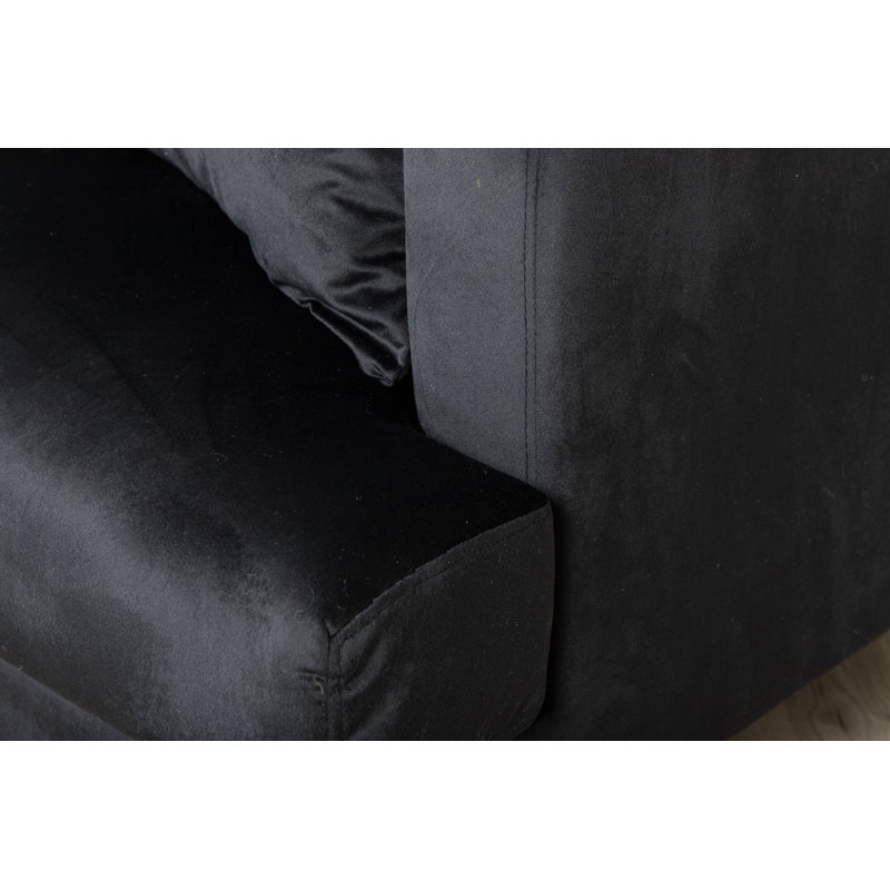 Sofia 3 Seater Sofa, Black