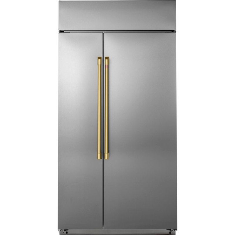 Refrigerator Handle, Brushed Brass