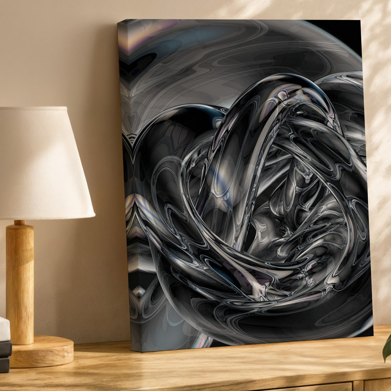 Reproduction d'art sur toile abstraite, H 11 po x l 14 po