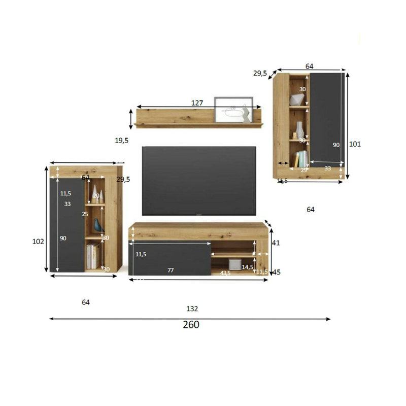 Azyia Rectangle Accent Cabinet